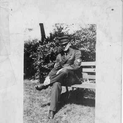 Rubin Hitt in Coast Guard Uniform