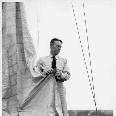Man standing on the Half Moon