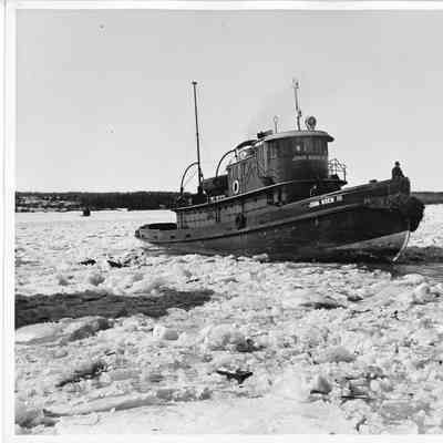 John Roen III in icy water