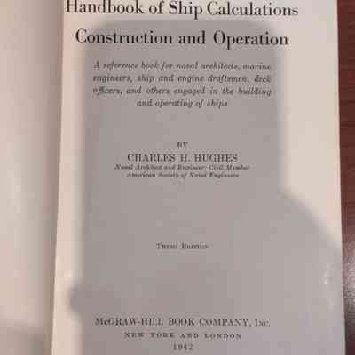 Handbook ship calculations, Construction and Operation