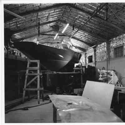 Yacht under construction at Palmer Johnson