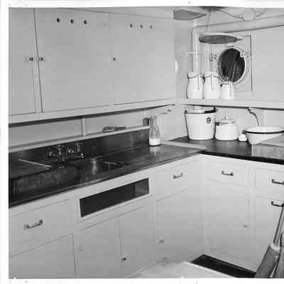 Interior galley of the Lucky Star