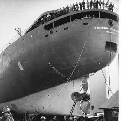 Edmund Fitzgerald view from bow 1958