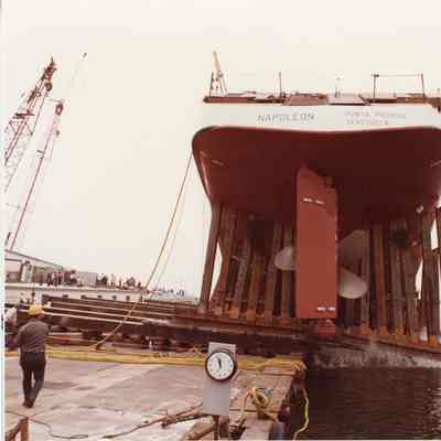 Stern view of Napolean launch