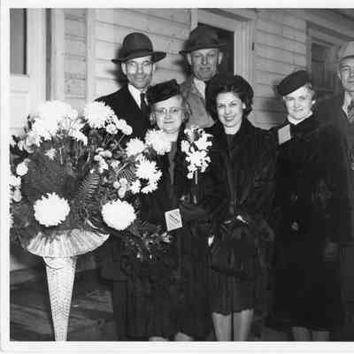 6 people at the launching of FP-362 at SBSB&DD Co. 1943