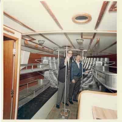 Unfinished interior hull of Aura
