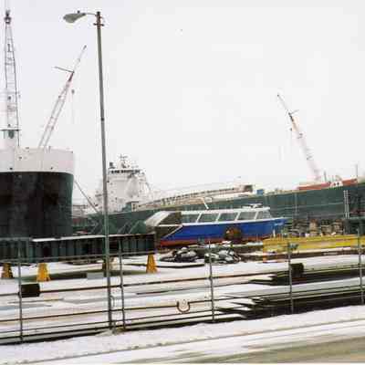 American Republic, Buffalo, Adam E. Cornelius, and Quo Vadis at Bay Shipbuilding 2006