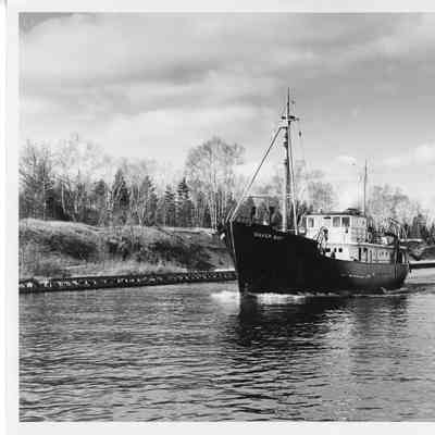 Silver Bay underway in canal