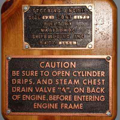 Steering Engine Nameplate