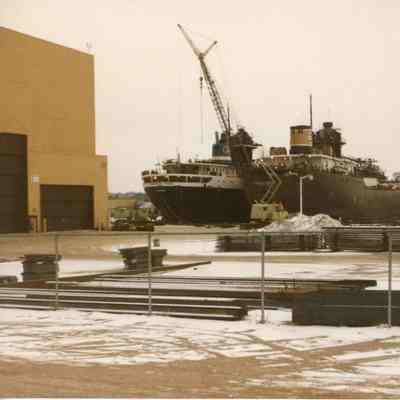 Benson Ford, Sparrows Point, and Mormactide at Bay Shipbuilding 1989