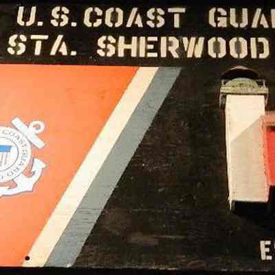 US Coast Guard Sherwood Point Sign