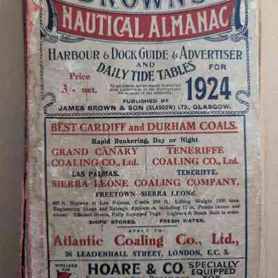 Brown's Nautical Almanac 1924