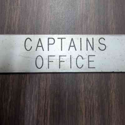 J.P. Morgan Captain's Office Nameplate