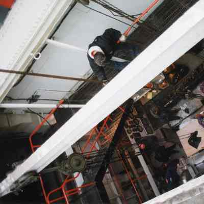 Aerial view of Medusa Challenger Engine Room January 1998