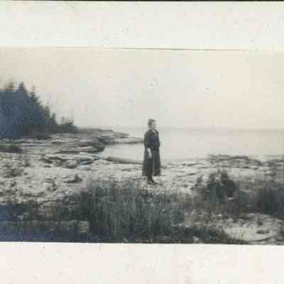 Clothilde Hotz at Europe Bay 1924