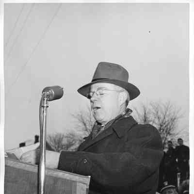 The Honarable F. Ryan Duffy speaking at ceremony