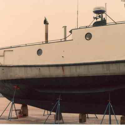 Fishing tug J.B. Nelson at shipyard 2001