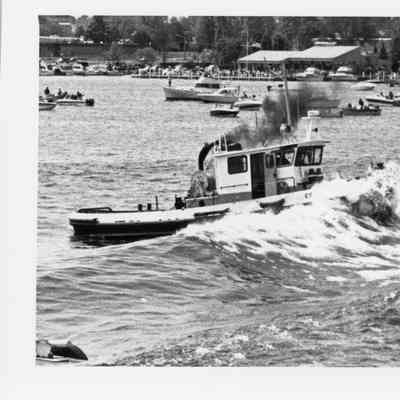 Tug Escort hitting launch wave June 12, 1993