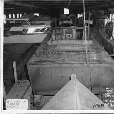 36' LCP MK-4 under construction at Grafton Boat Works on May 15, 1960