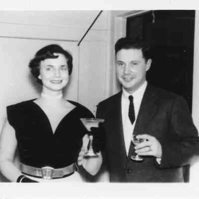 Nadia and Joe Davidoff at naval office party