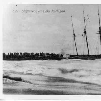 Shipwreck on Lake Michigan 1911