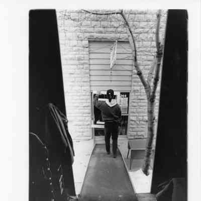 inside a truck looking out. "Maritime Museum" on right door