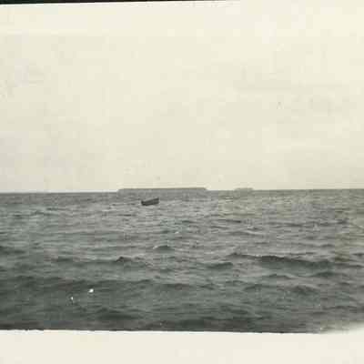 Anchored Evinrude Boat
