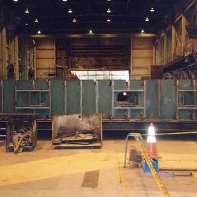 Prefabricated section of ocean oil barge 2005