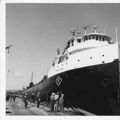 View of John A. Kling from aft looking towards bow 1966
