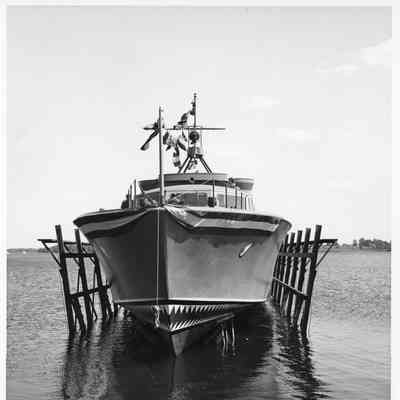 P-571 Post-christening at Peterson Boat Works July 15, 1944