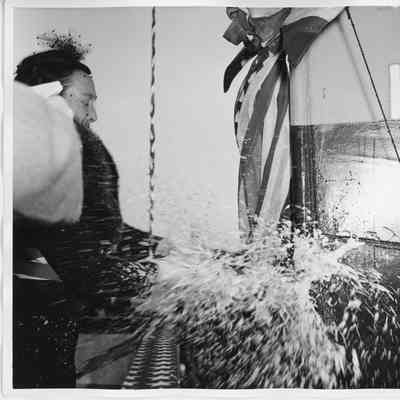 Mrs. William Gallieane christening ship