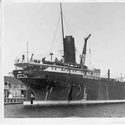 Presque Isle docked at shipyard