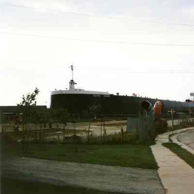 Indiana Harbor in graving dock at Bay Shipbuilding 1993