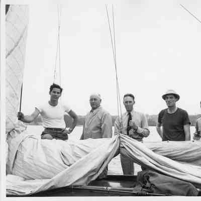 R.A. Stearn and Leathem D. Smith standing on the Half Moon