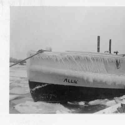 View of Allie fishing boat dockside