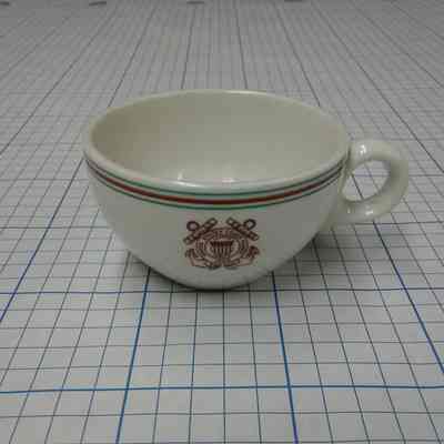 USCG Orange & Green Trim Coffee cup