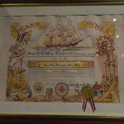 MCM-14 Framed Commemorative Certificate