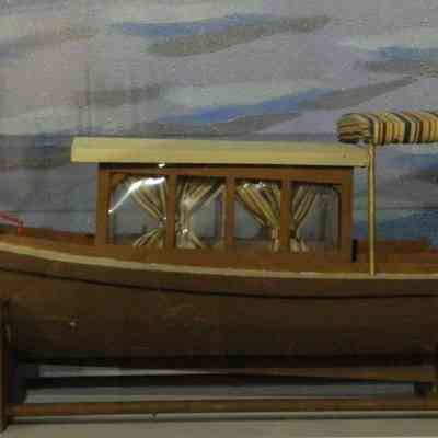 Victorian Steam Launch Ship Model