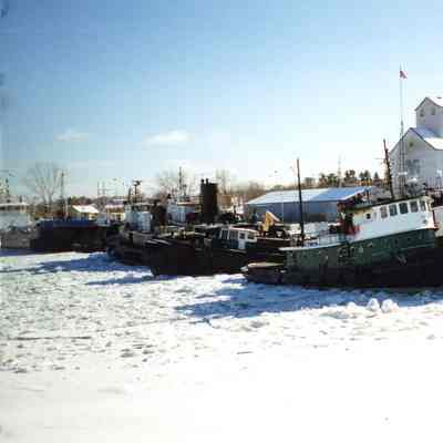 Tugs Susan L. and William Selvick docked behind Door County Maritime Museum 2003