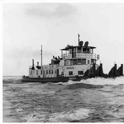 Push tug Marjelea on sea trials