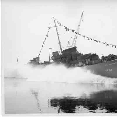 Launching of PF-68 USS Brunswick