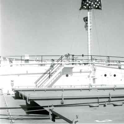 Forecaslte of H. Lee White during Bay Shipbuilding open house 1974
