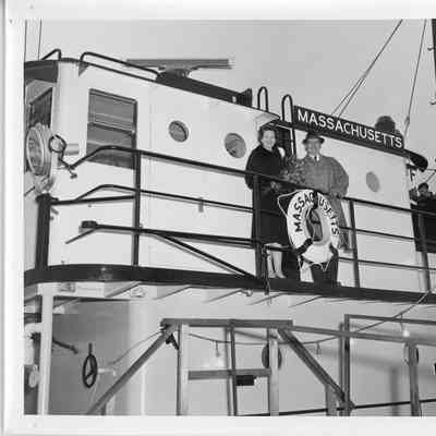Two people aboard the Massachusetts November 17, 1962