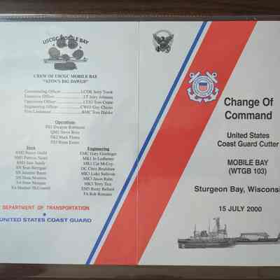 USCGC Mobile Bay change of command program