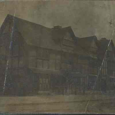 large half-timber building