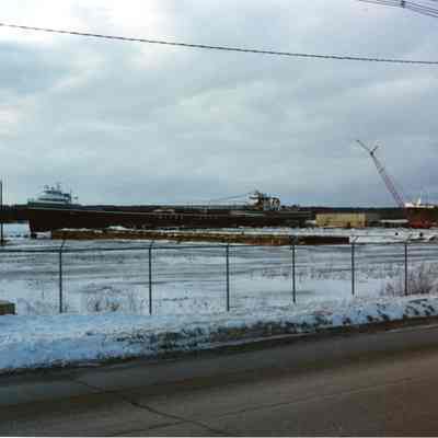 Wilfred Sykes and Sam Laud at Bay Shipbuilding 1993