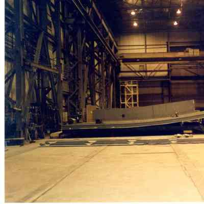 Oil barge prefab section at Bay Shipbuilding 2005
