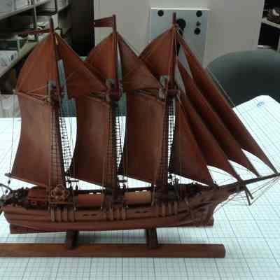 3 Masted Schooner Model