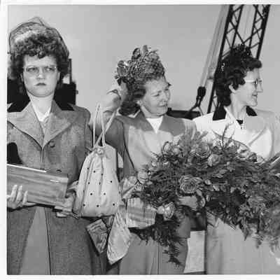 Alva Smith with three women