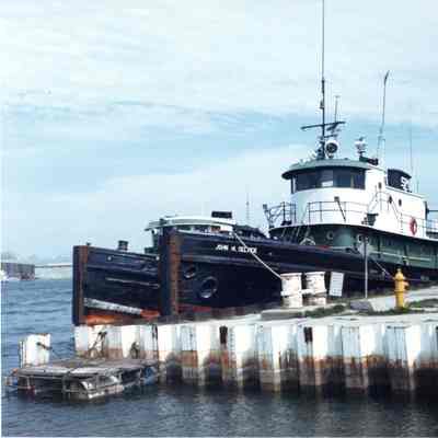 Tug John M. Selvick docked at Sturgeon Bay 1981